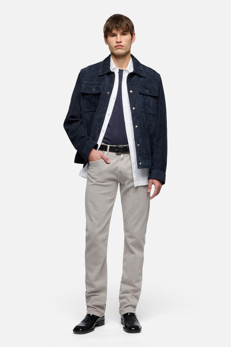 7 For All Mankind UTILITY SHIRT in Denim Linen White outlook