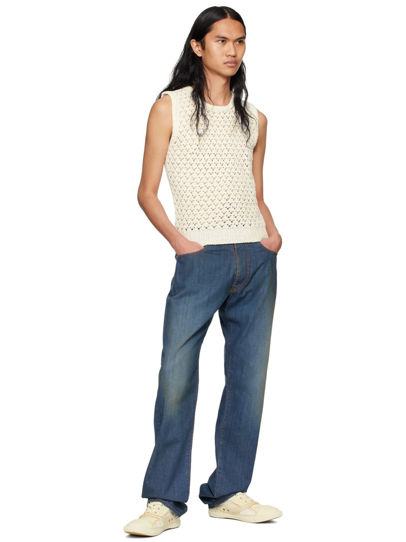 Maison Margiela Off-White Crewneck Tank Top outlook