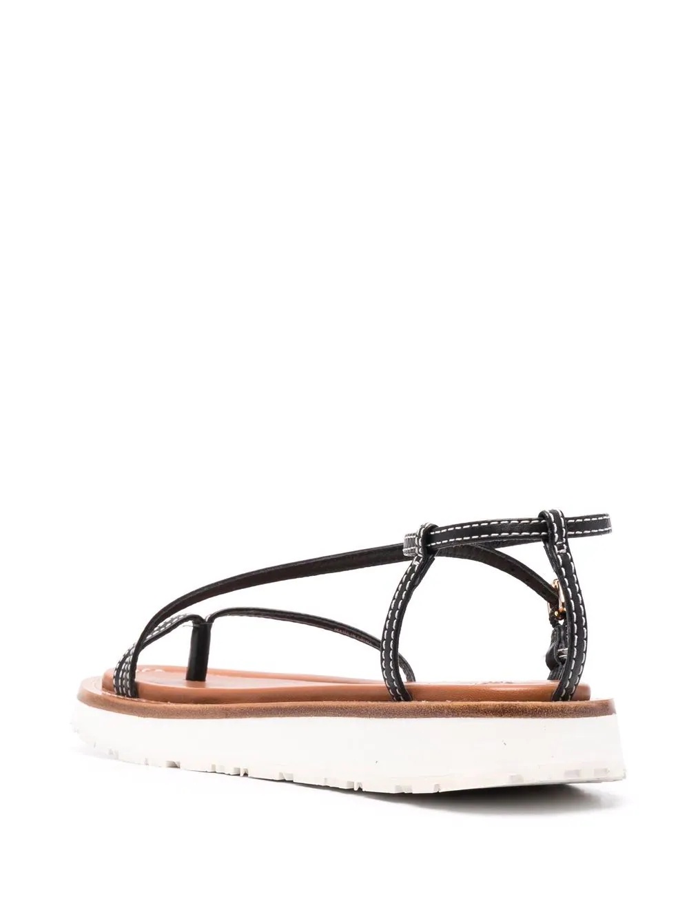 skinny strap flat sandals - 3