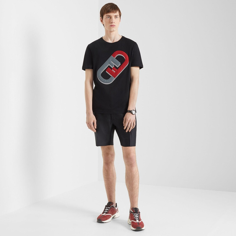FENDI Black jersey T-shirt outlook