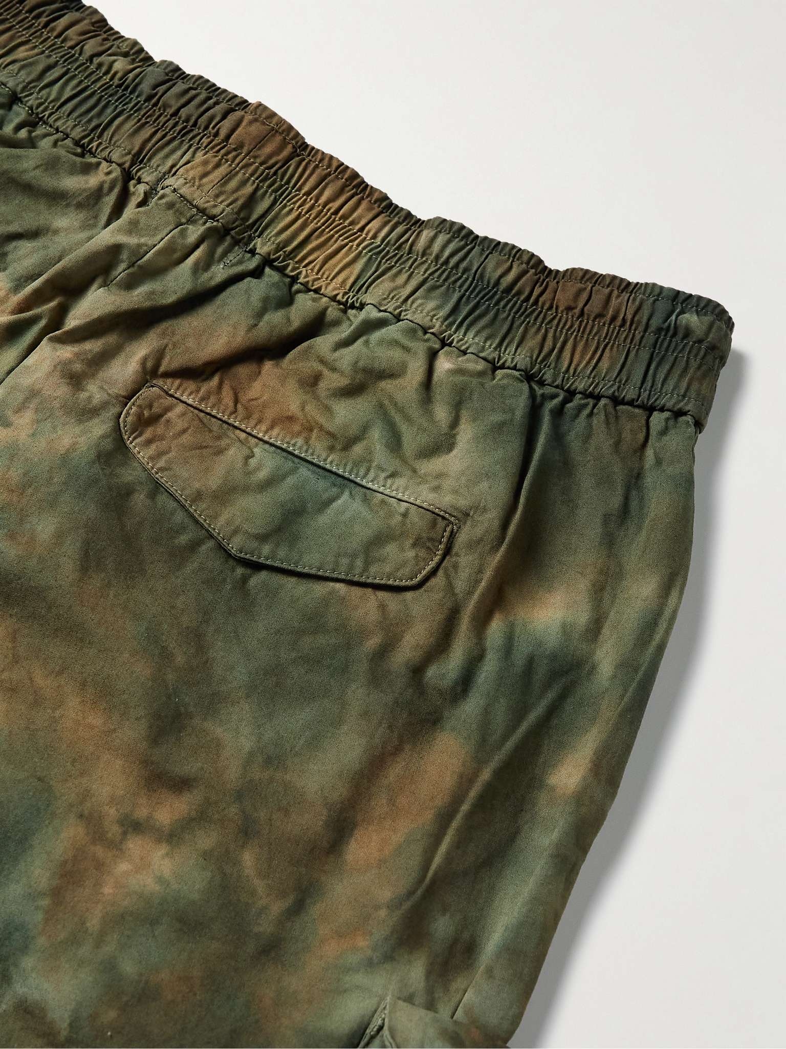 John Elliott Straight-Leg Tie-Dyed Tapered Cotton Drawstring