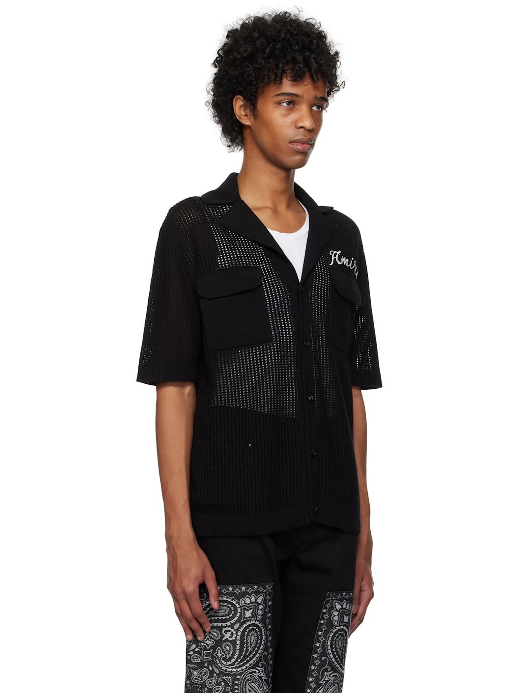 Black Mesh Shirt - 2