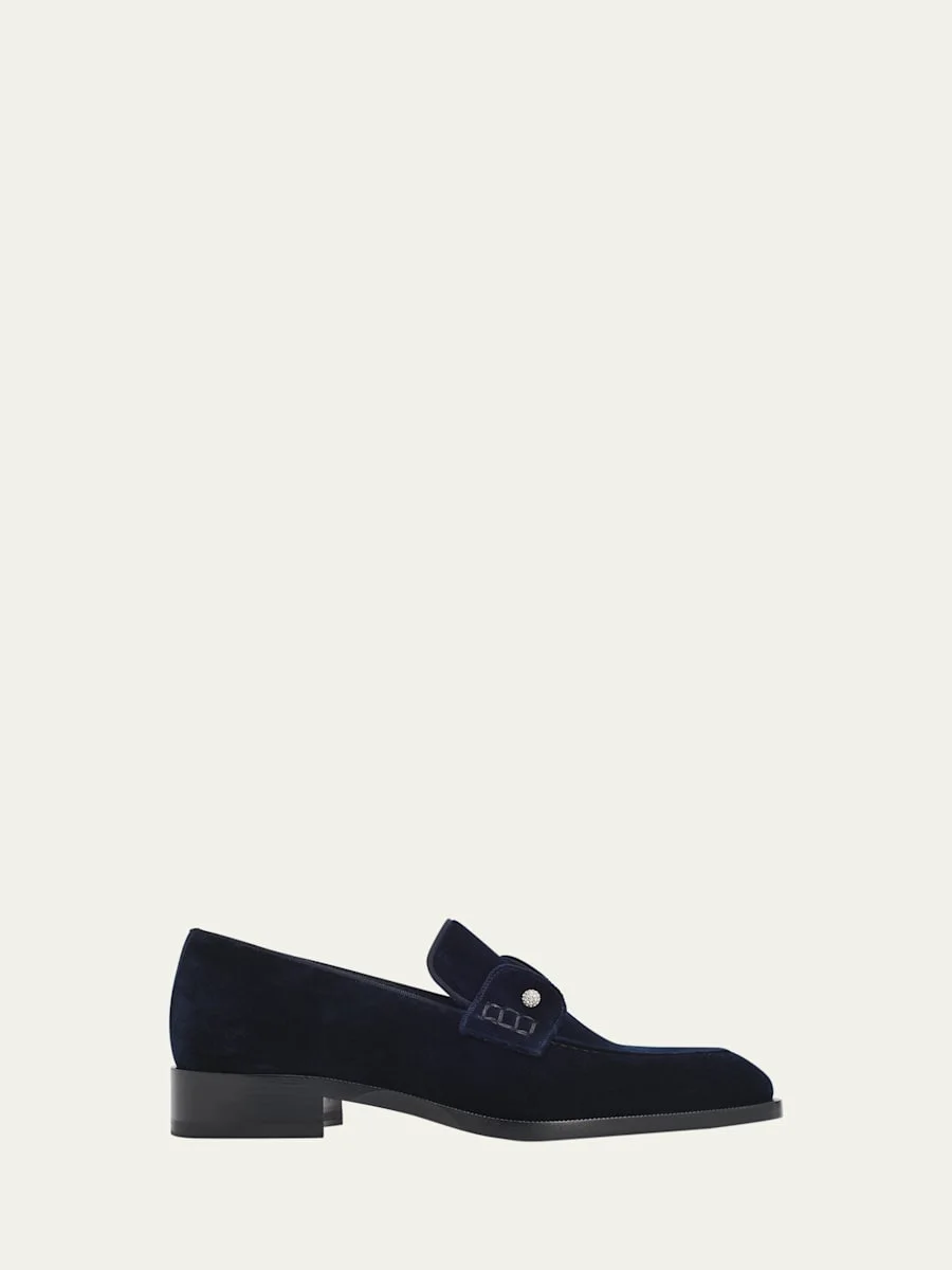 Men's Chambelimoc Night Strass Velvet Loafers - 1