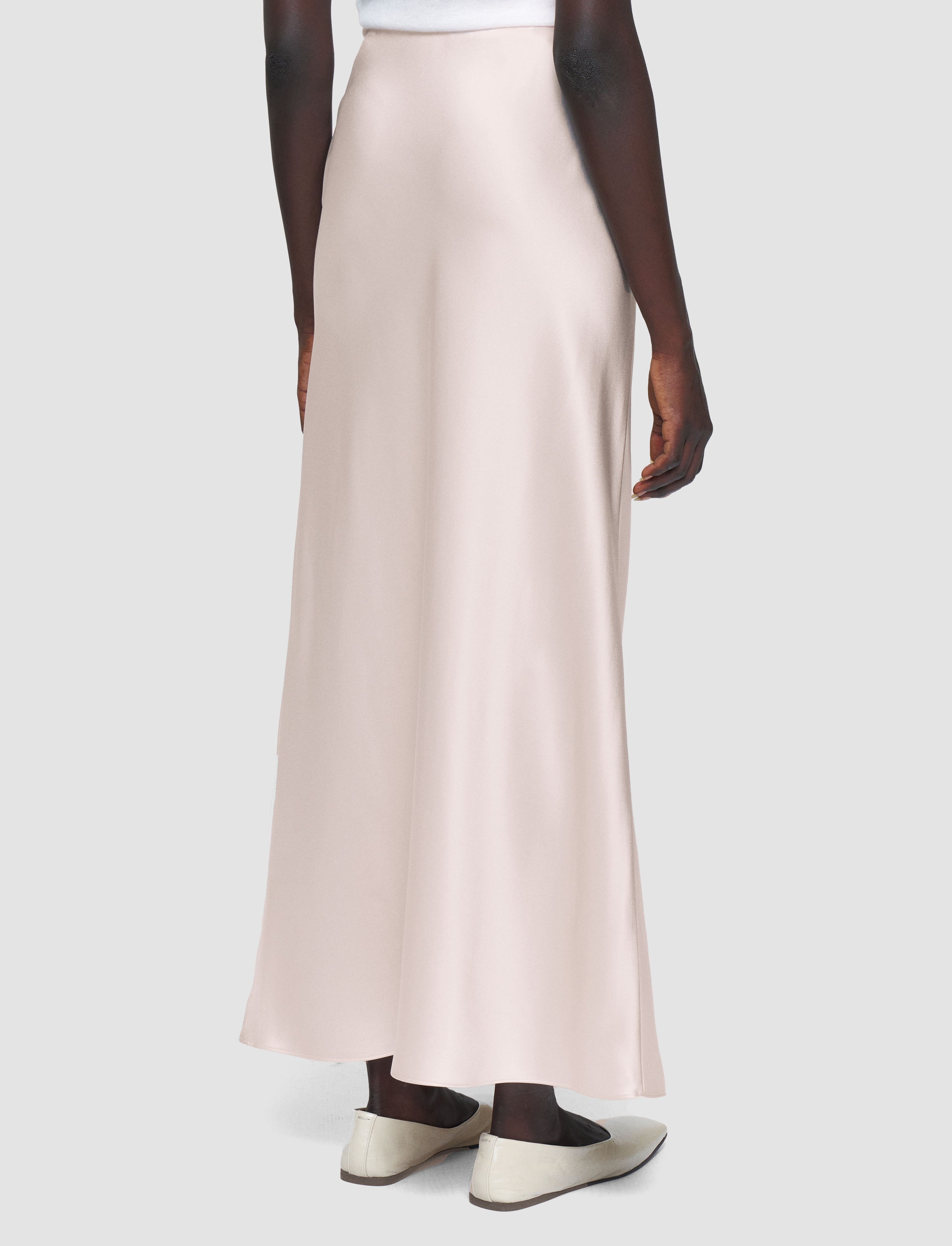 Isaak Long Silk Satin Skirt - 3