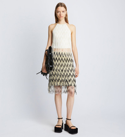 Proenza Schouler Graphic Beaded Fringe Embroidered Skirt outlook