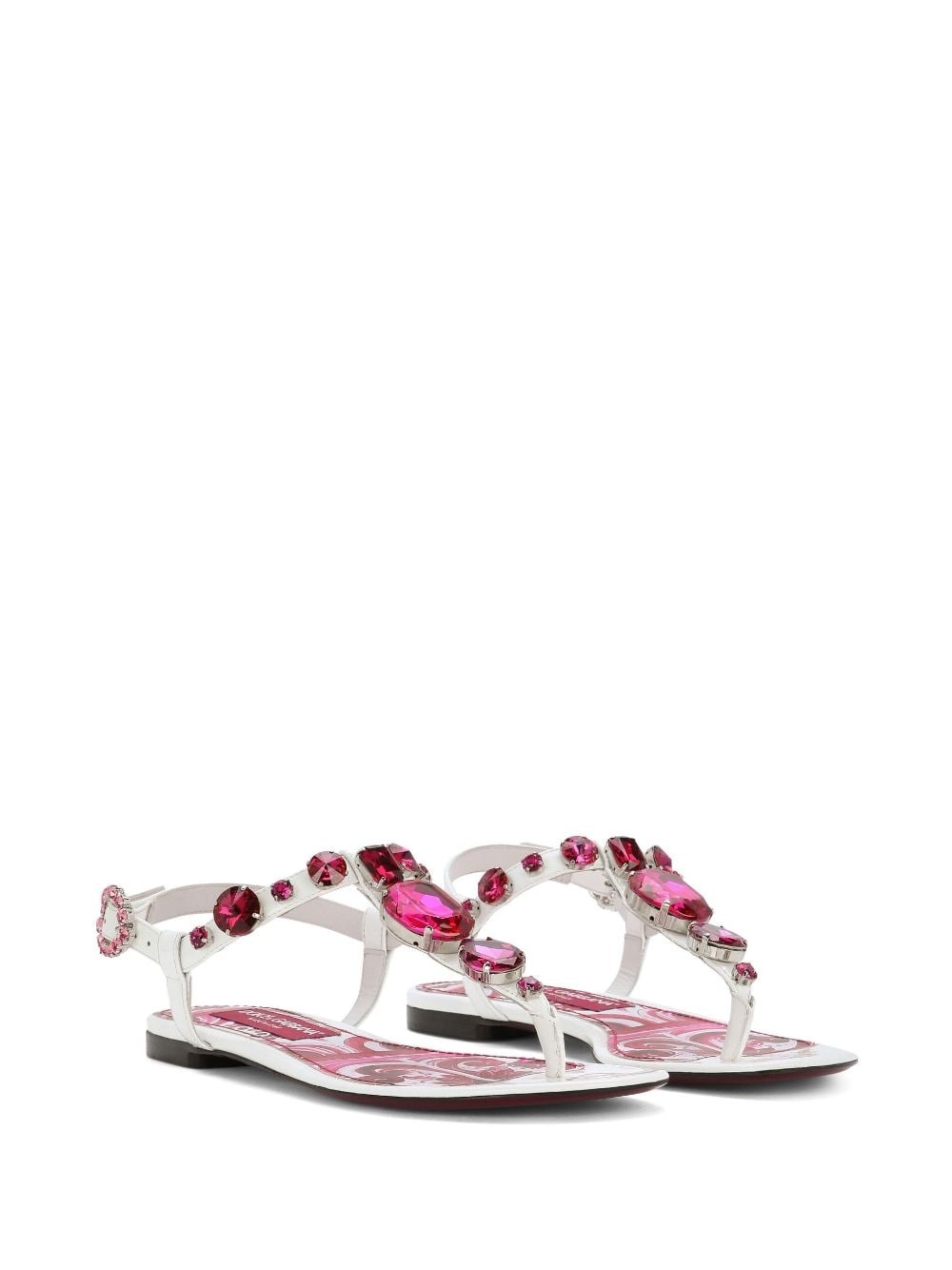 Maiolica-print thong sandals - 2