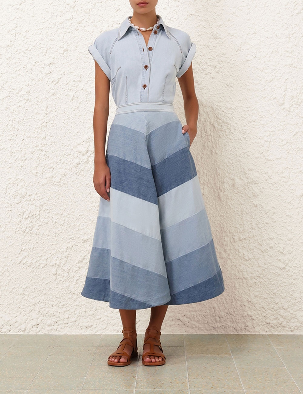 【Zimmermann】TALLOW DENIM MIDI SKIRT デニム ミディスカート Zimmermann TALLOW DENIM MIDI SKIRT | REVERSIBLE