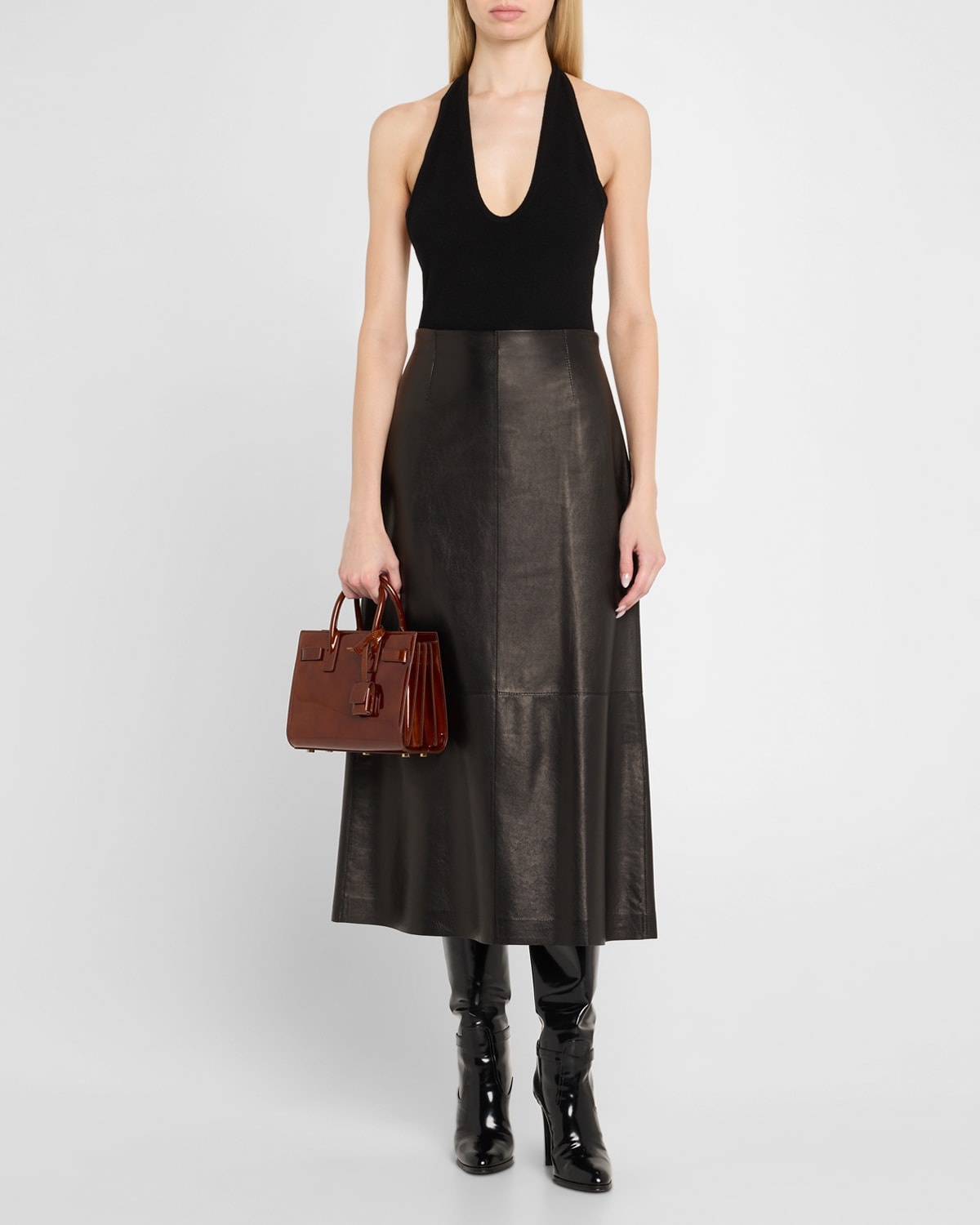 Sac de Jour Nano Top-Handle Bag in Patent Leather - 6