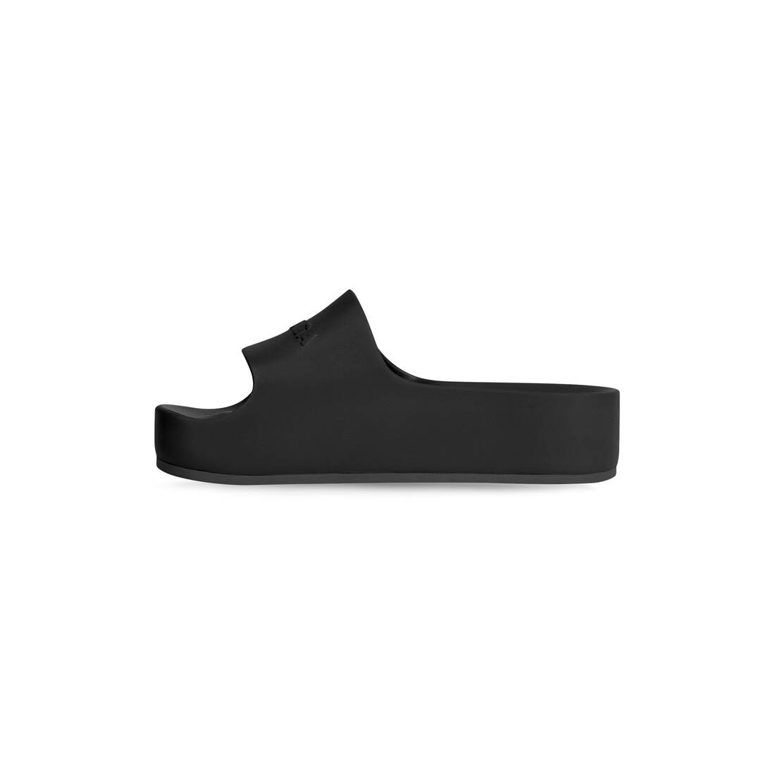 Women's Chunky Slide Sandal in Black - 3