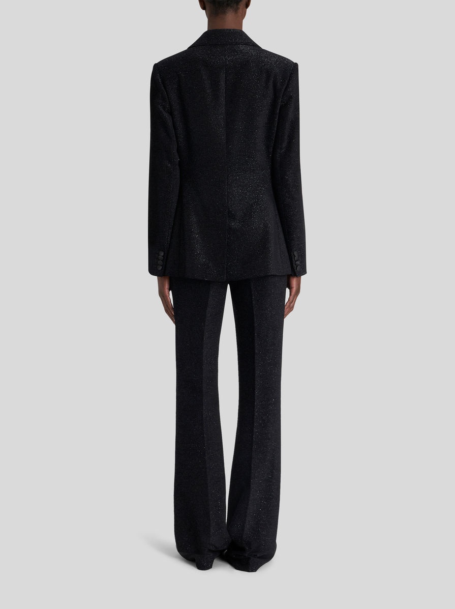 DOUBLE-BREASTED JACKET WITH PRINTED LINING - 4