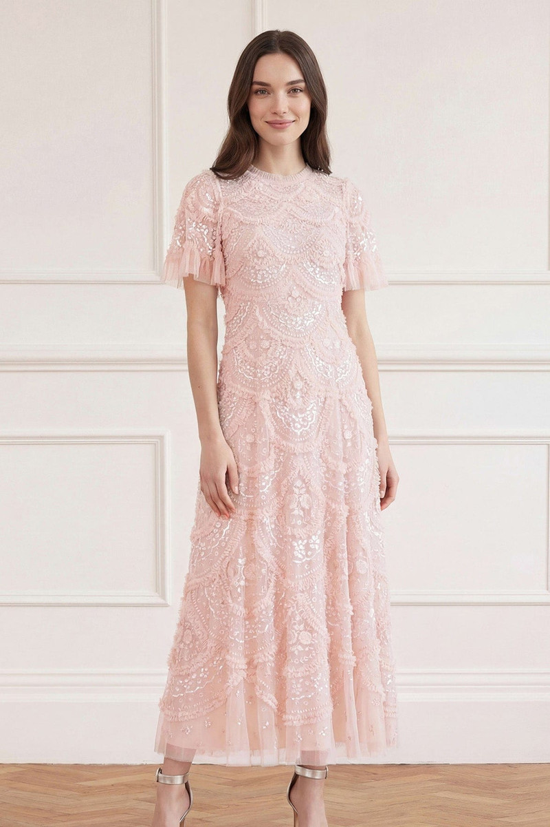 Needle & Thread Carmen Ruffle Ankle Gown outlook