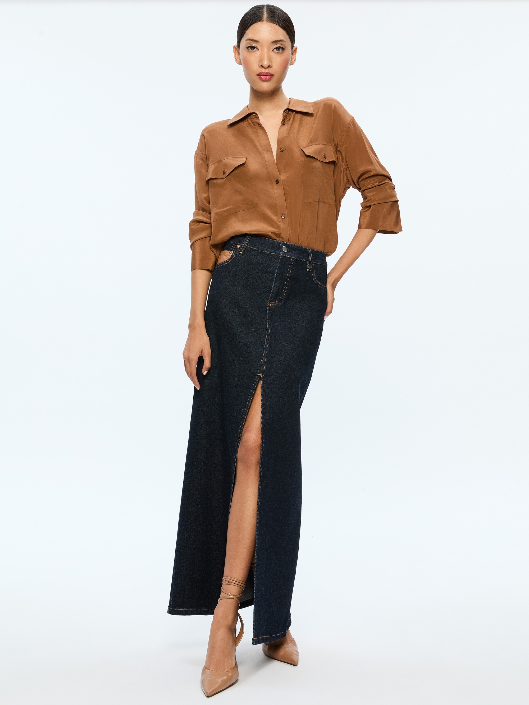 RYE HIGH RISE SKIRT WITH VEGAN COMBO - 3