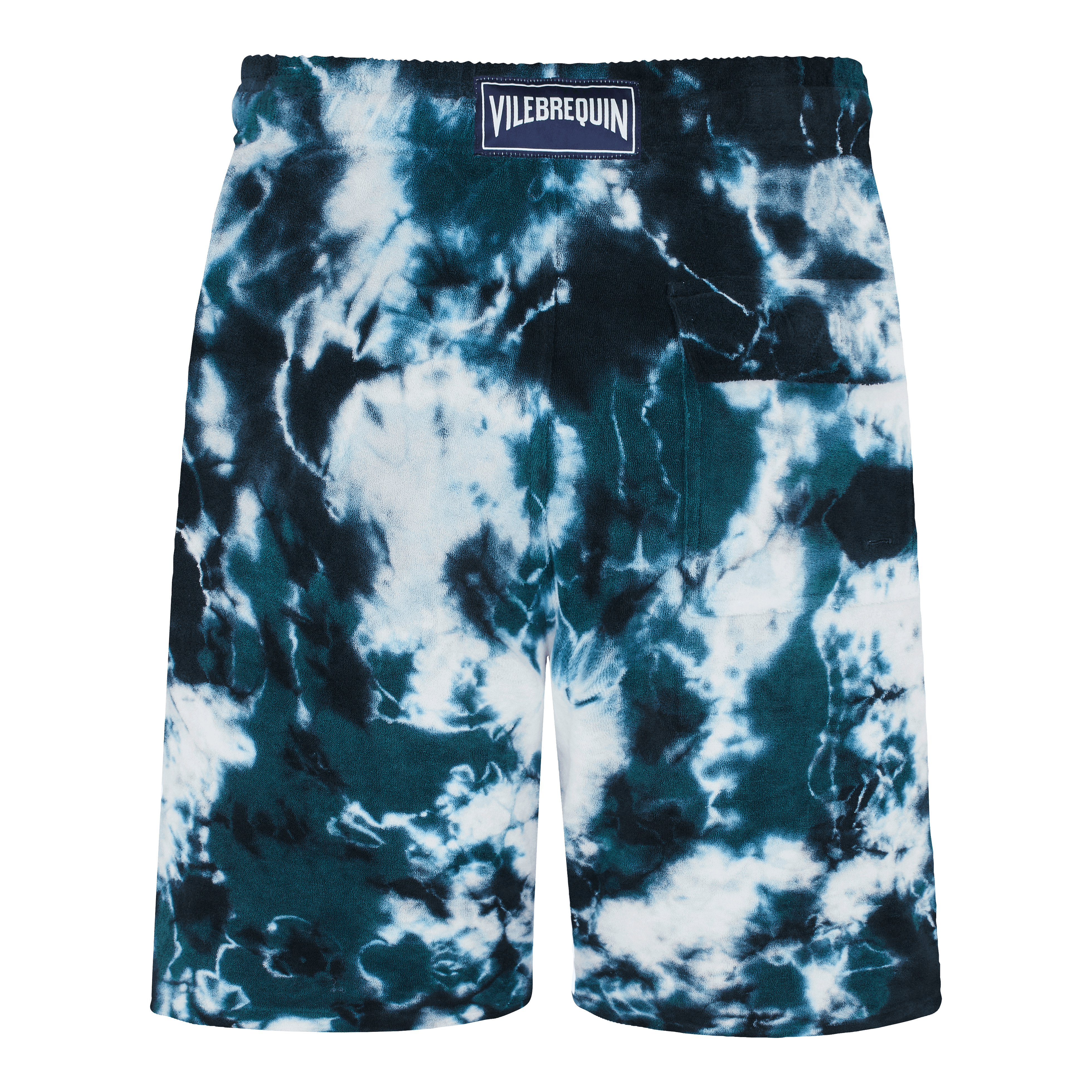 Men Terry Bermuda Shorts Rough Ocean Tie & Dye - 2