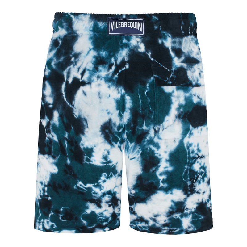 Men Terry Bermuda Shorts Rough Ocean Tie & Dye 2