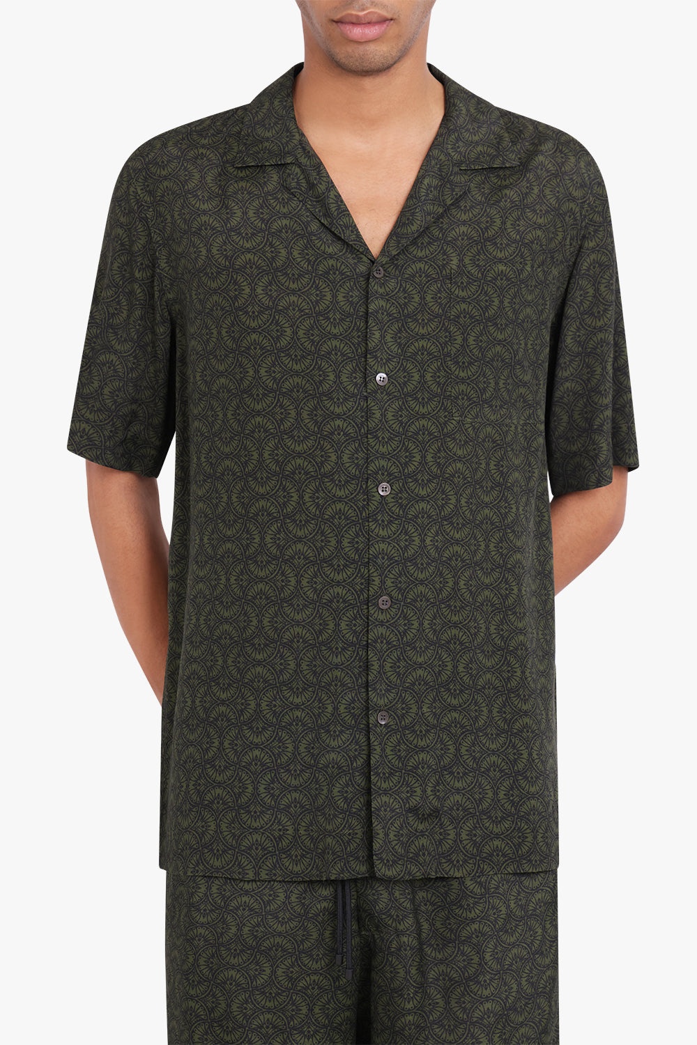 CARLTONE S/SLV SHIRT | BOTTLE GREEN - 3