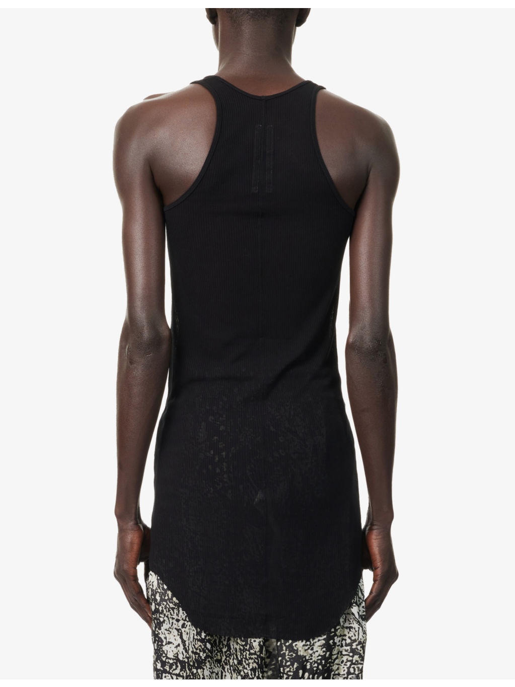 Ribbed Slim-Fit Woven-Blend Top - 4