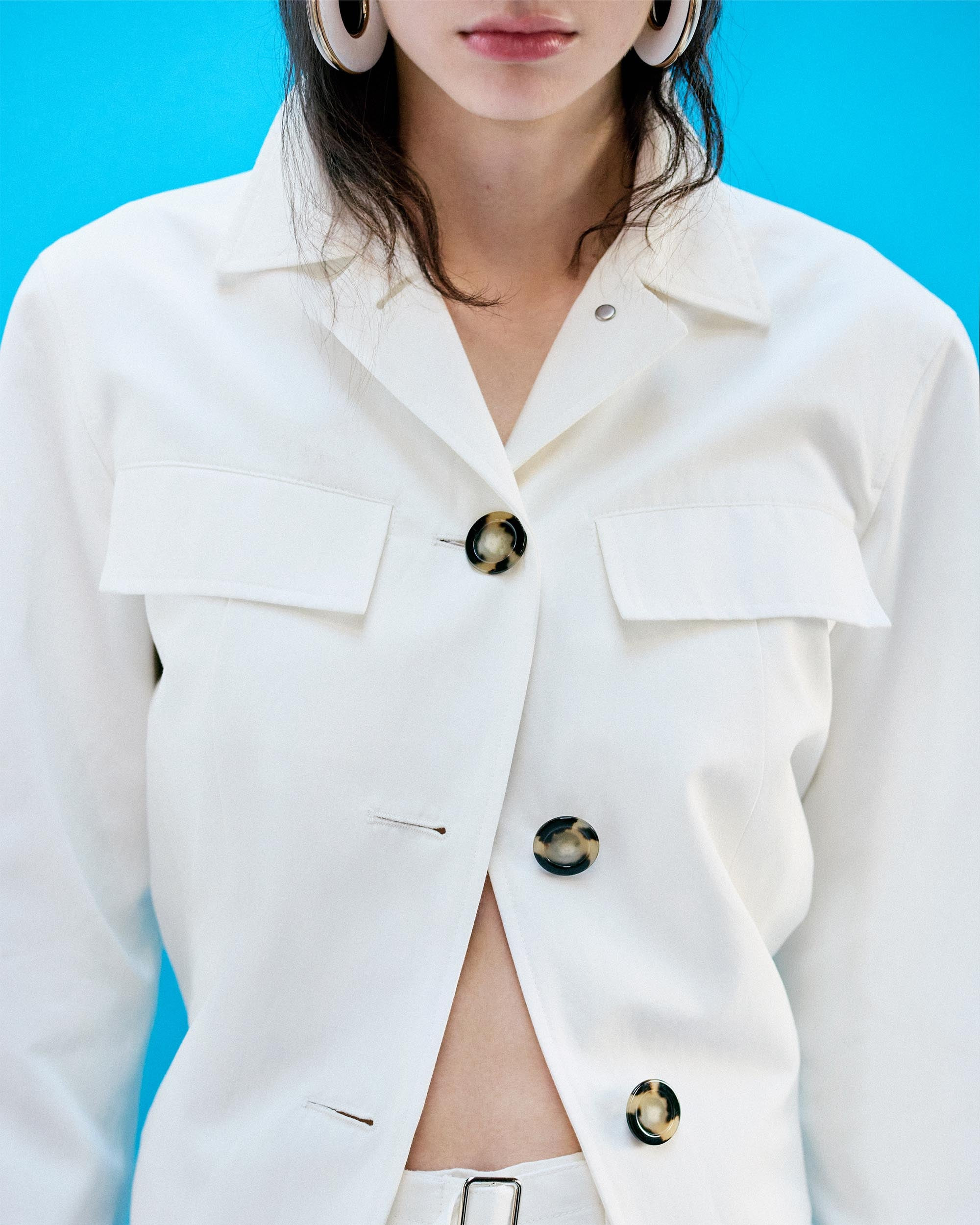 Thelma Jacket in Cotton Linen Suiting - 7