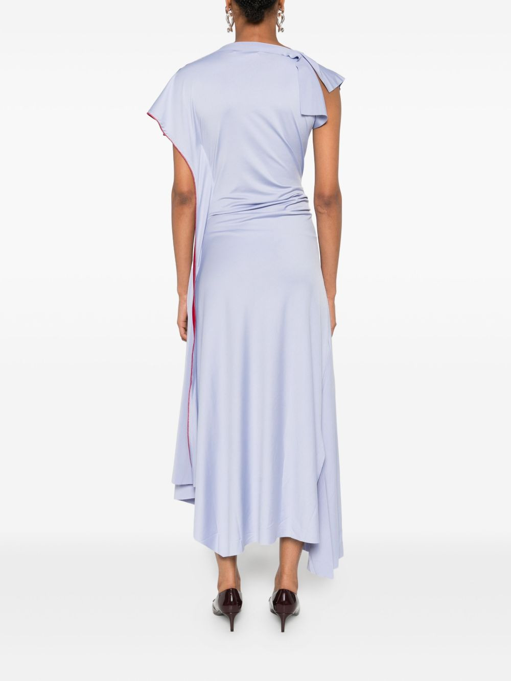 draped-bodice dress - 4