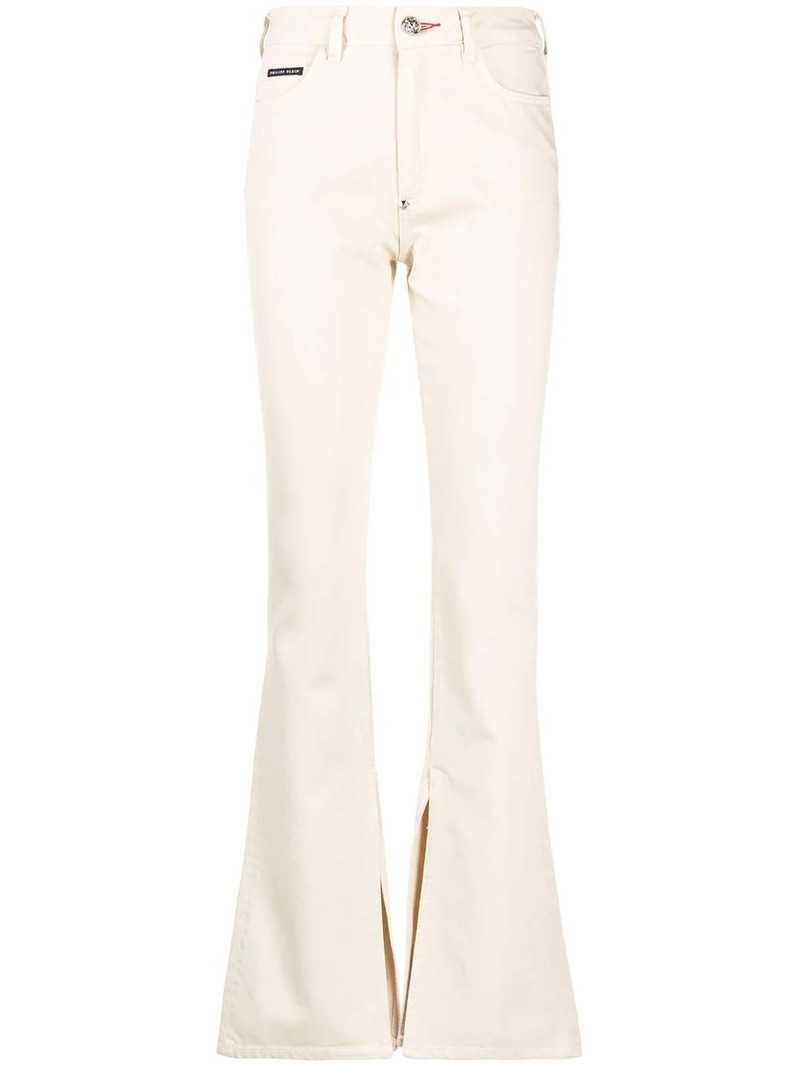 high-waisted flared jeans 1