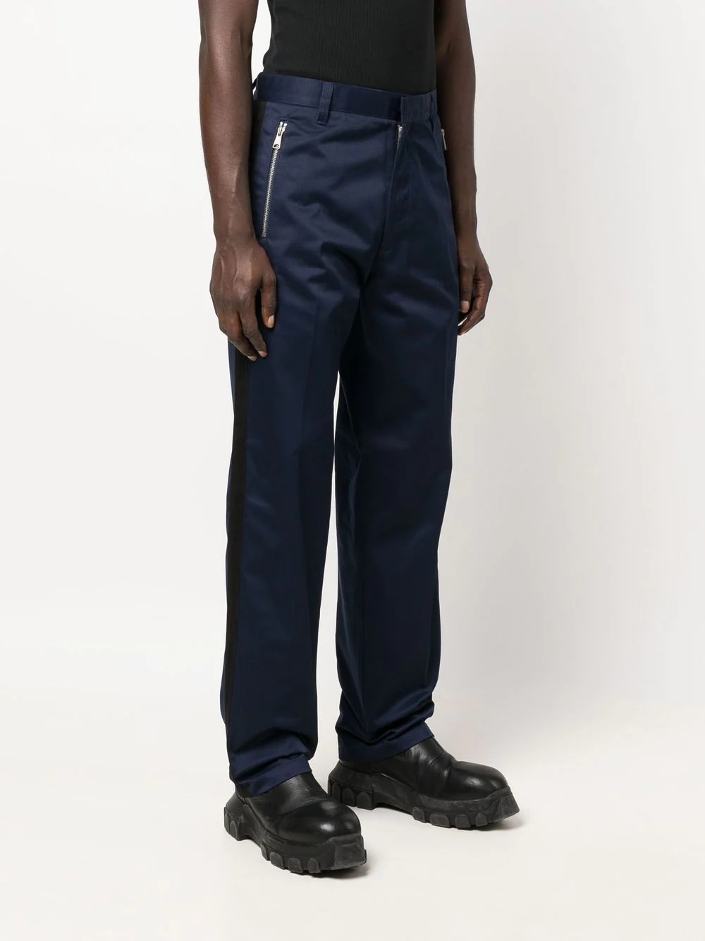 straight-leg cargo trousers - 3