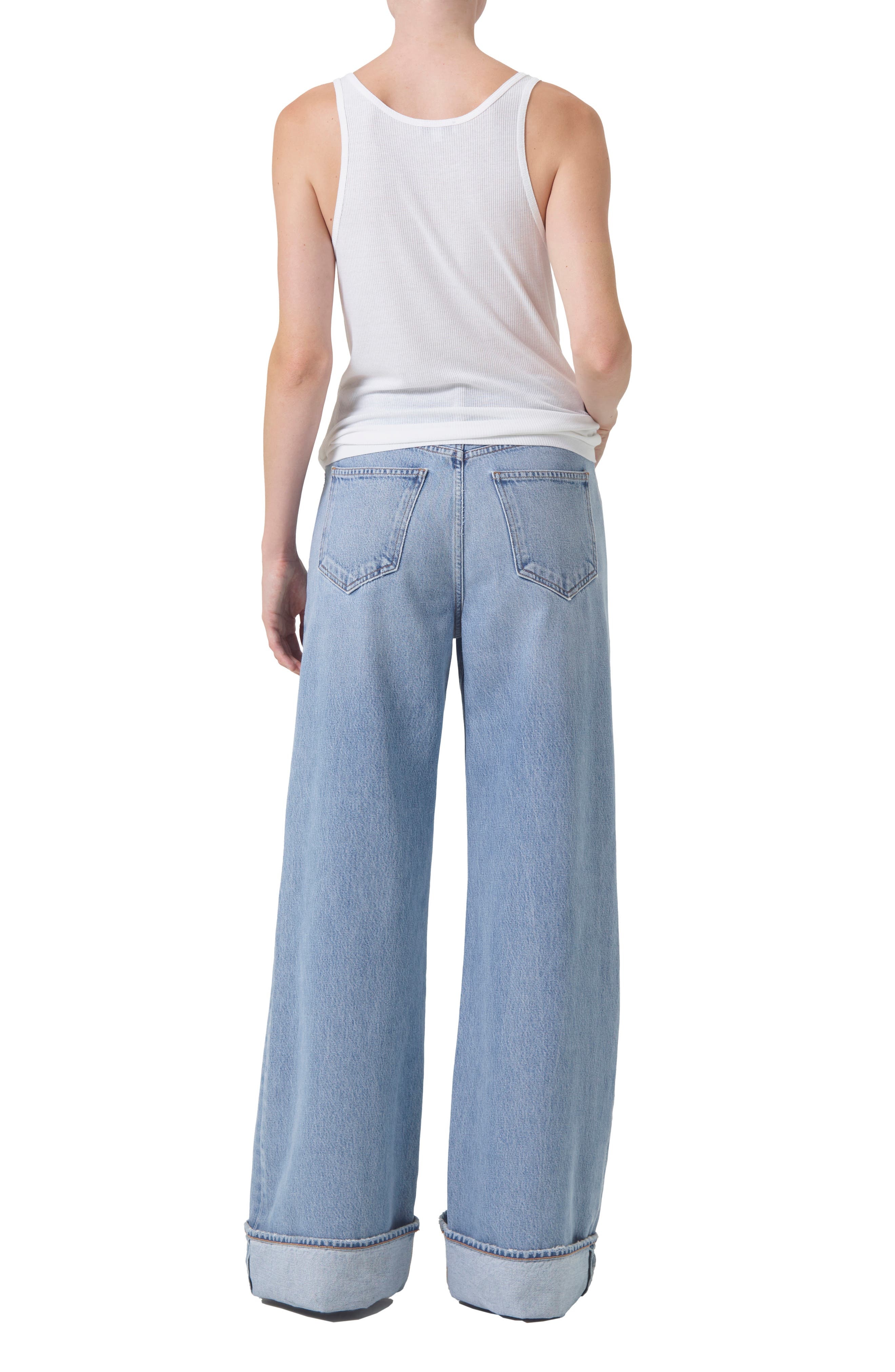 AGOLDE Dame High Waist Wide Leg Organic Cotton Jeans in Showdown at Nordstrom - 5