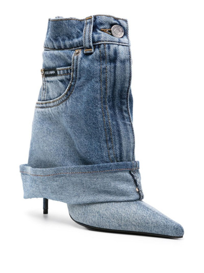 Dolce & Gabbana 105mm denim ankle boots outlook