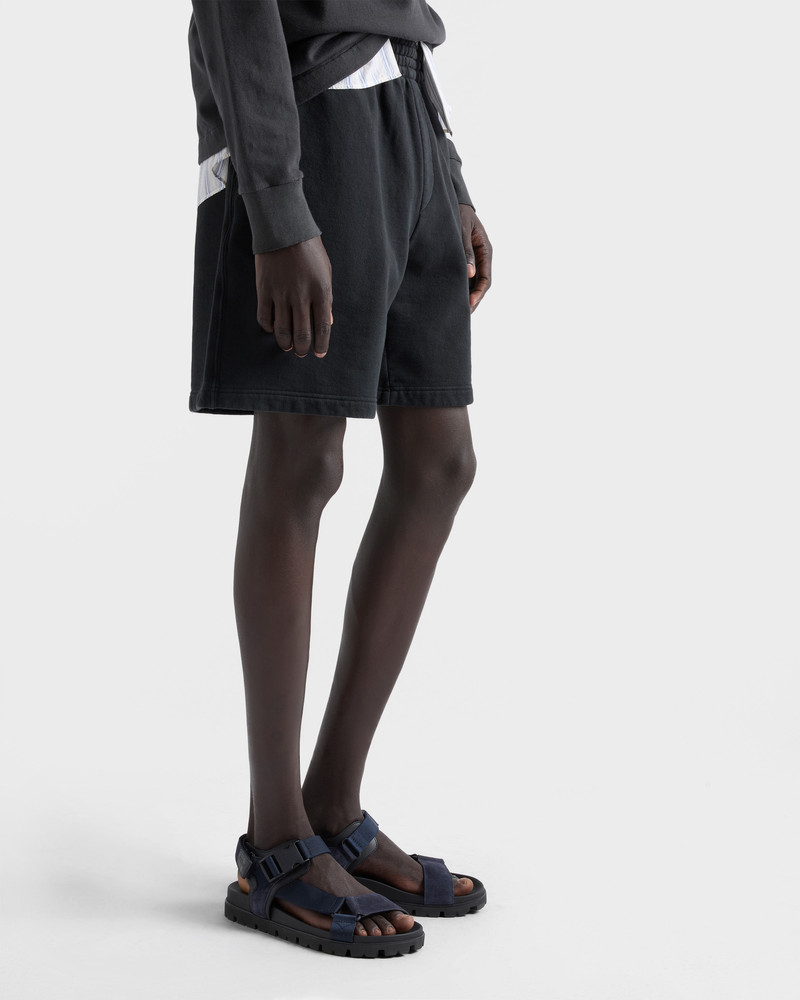Prada Suede and woven tape sporty sandal outlook
