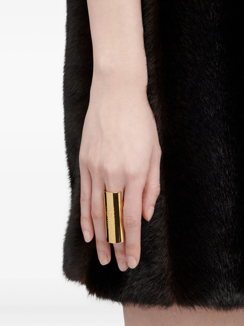 Mm6 Maison Margiela Engraved Open-band Ring 3