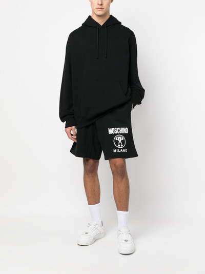 Moschino Double Question Mark track shorts outlook