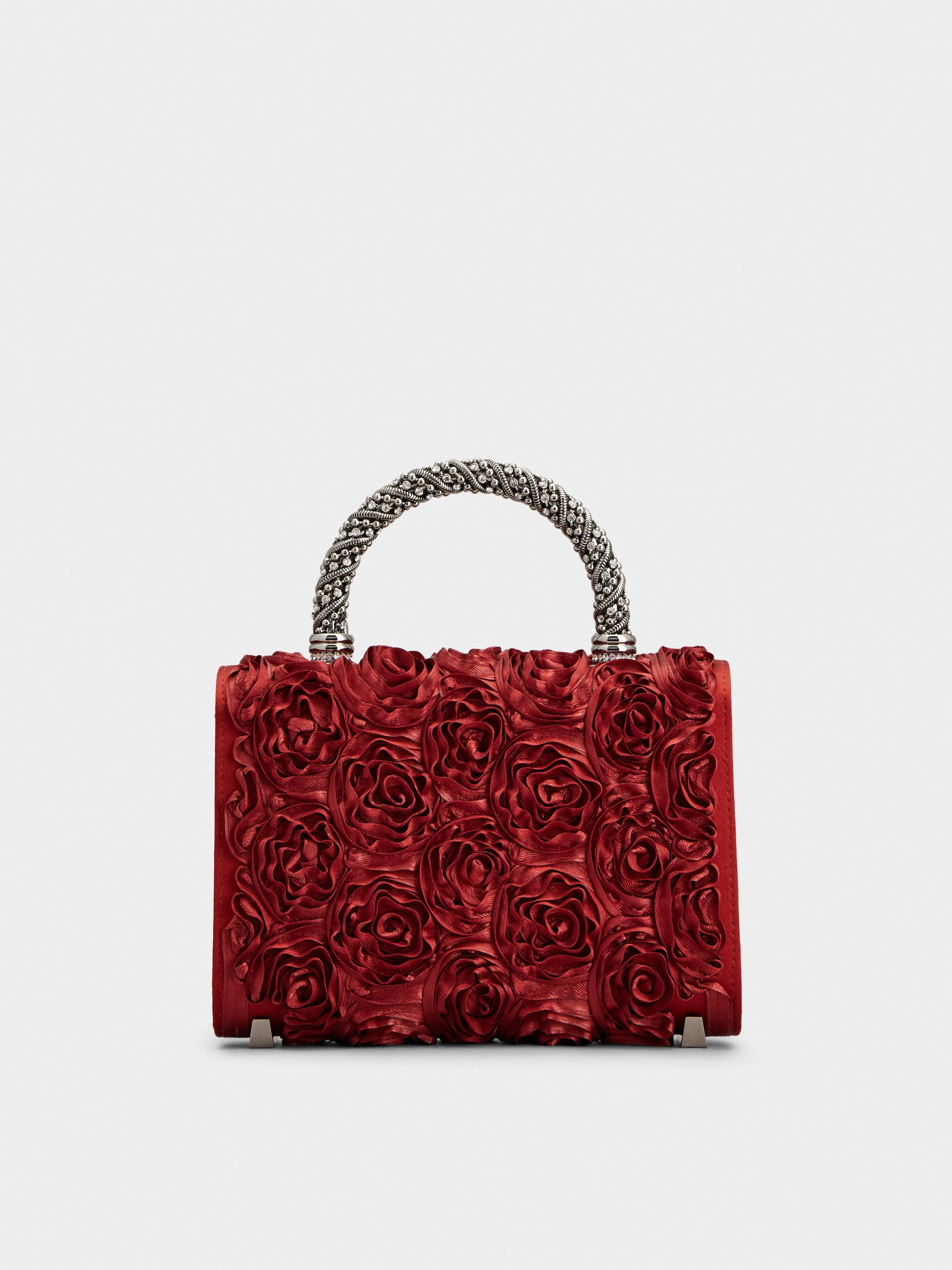 Jewel Efflorescence Mini Bag in satin - 4