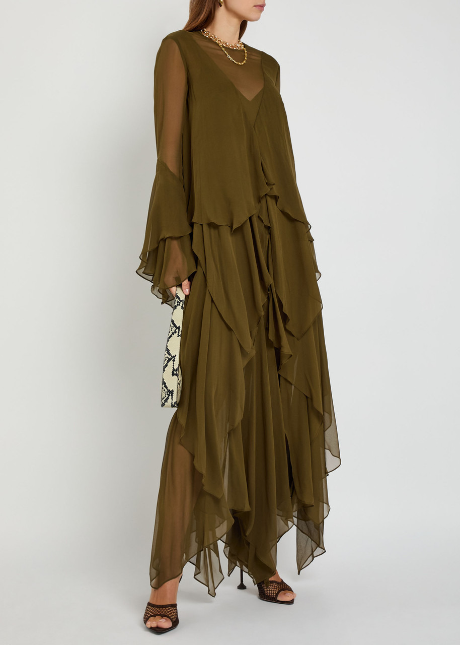 Zimmermann Memento Tiered Silk-chiffon Maxi Dress - 4