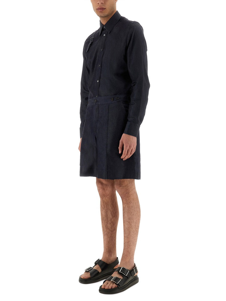 Alexander Mcqueen Men Short In Denim - 2