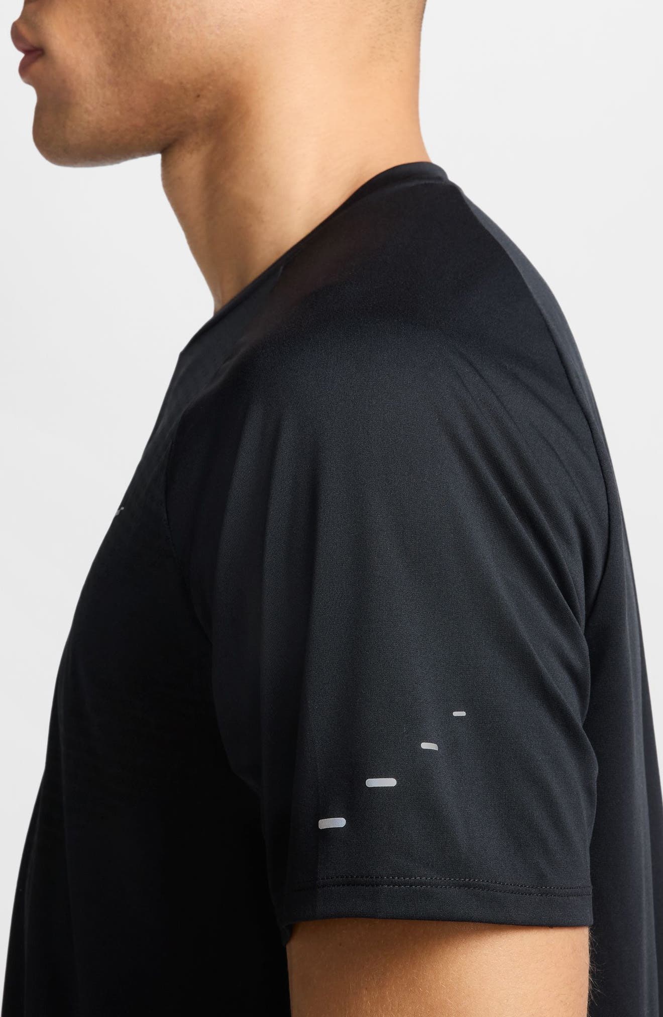 Nike Stride Dri-FIT ADV Running T-Shirt in 010 Black/refsil at Nordstrom - 8