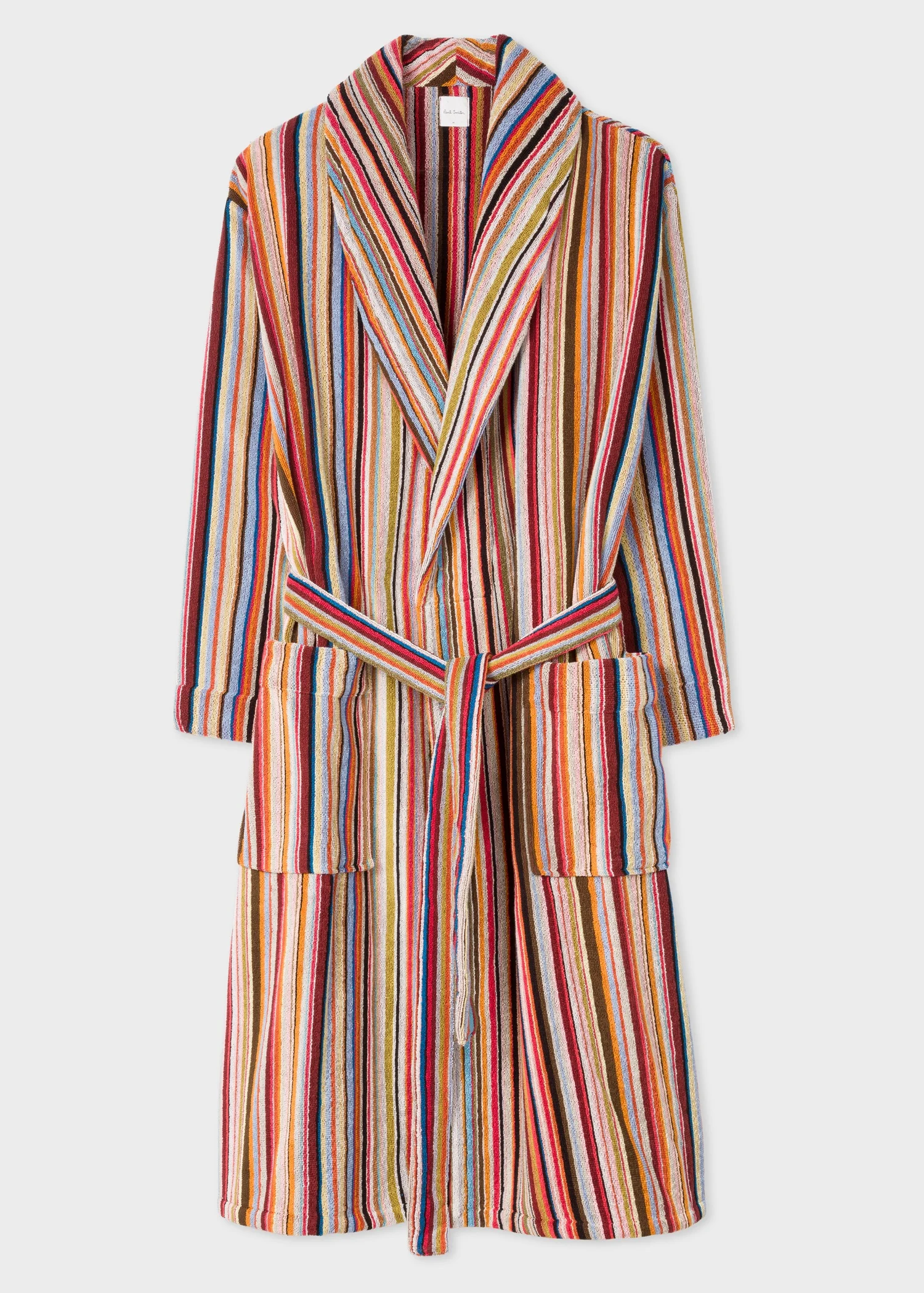 'Signature Stripe' Cotton Dressing Gown - 1