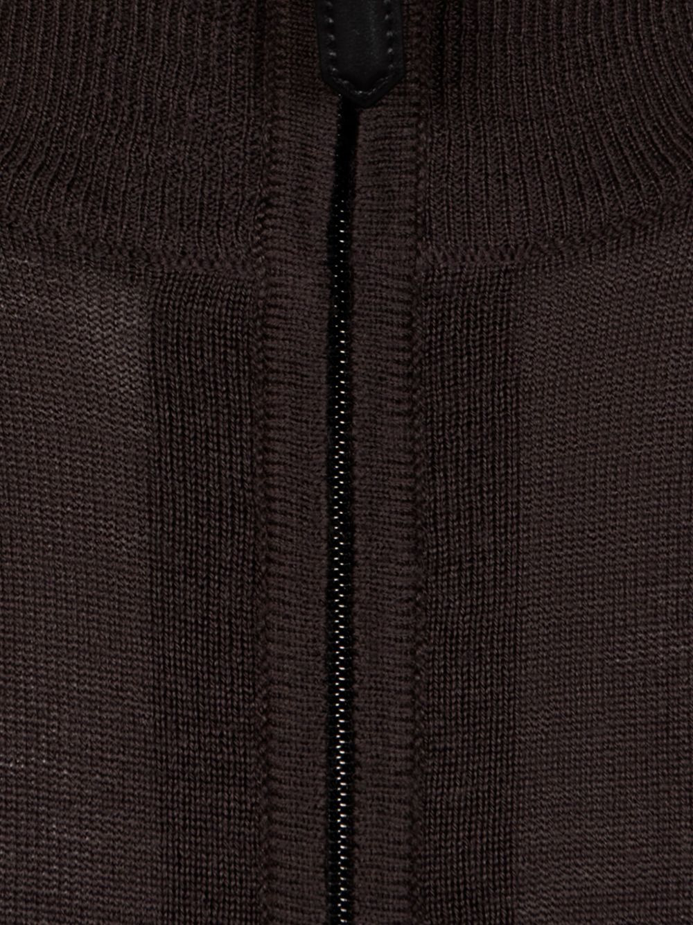 high-neck zip-front cardigan - 3