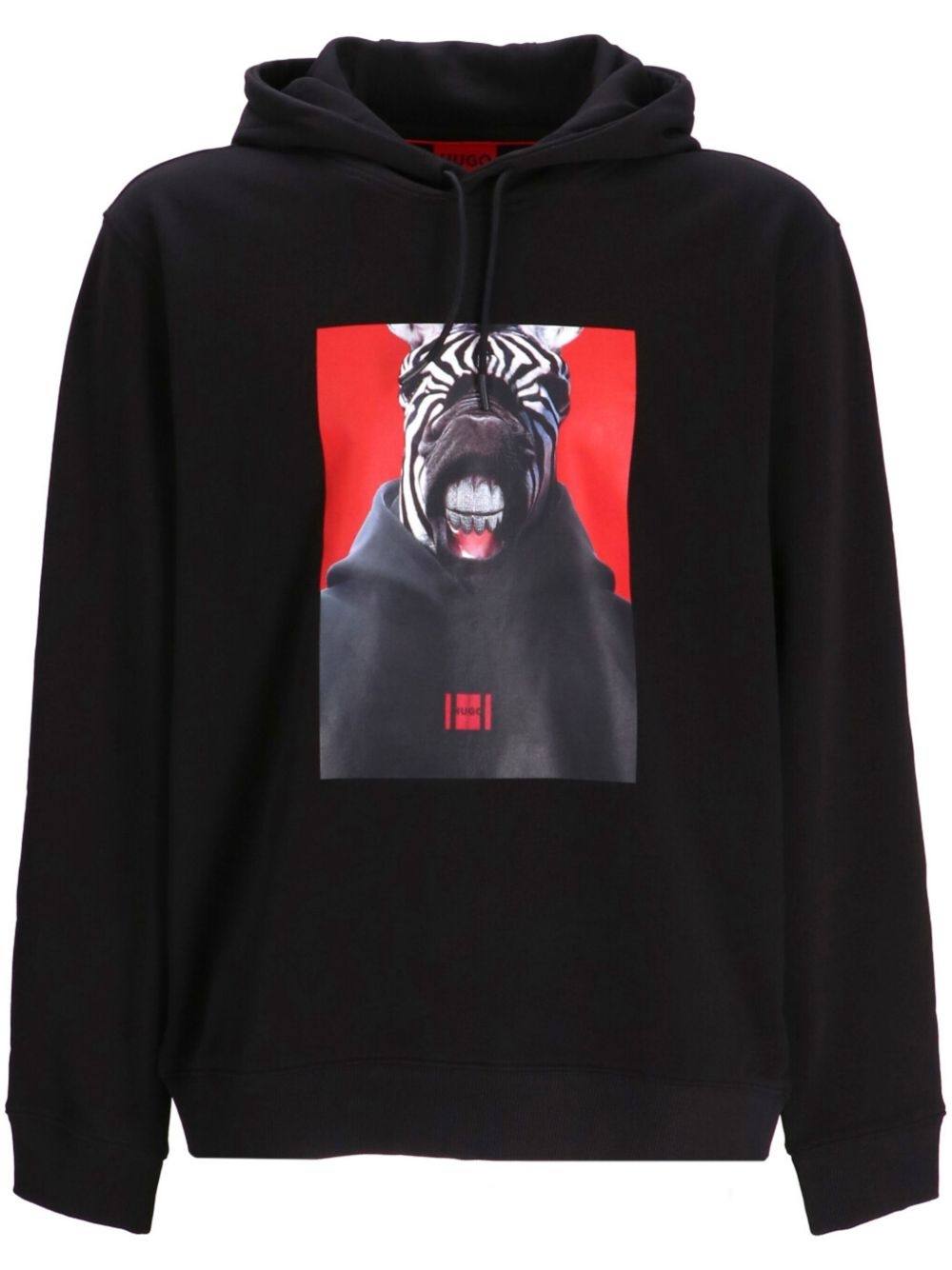Debras photography-print cotton hoodie - 1