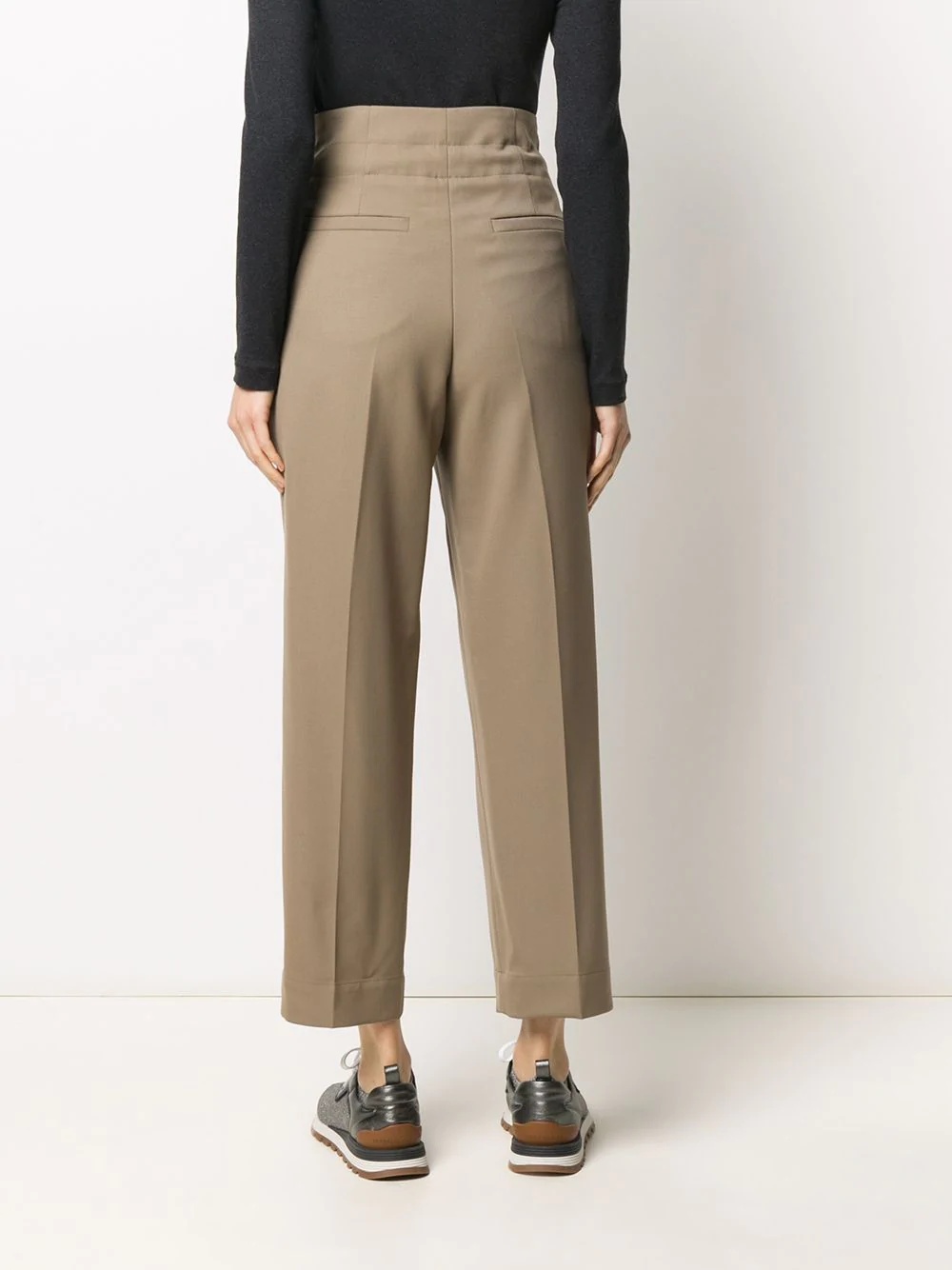 belted cropped trousers - 4