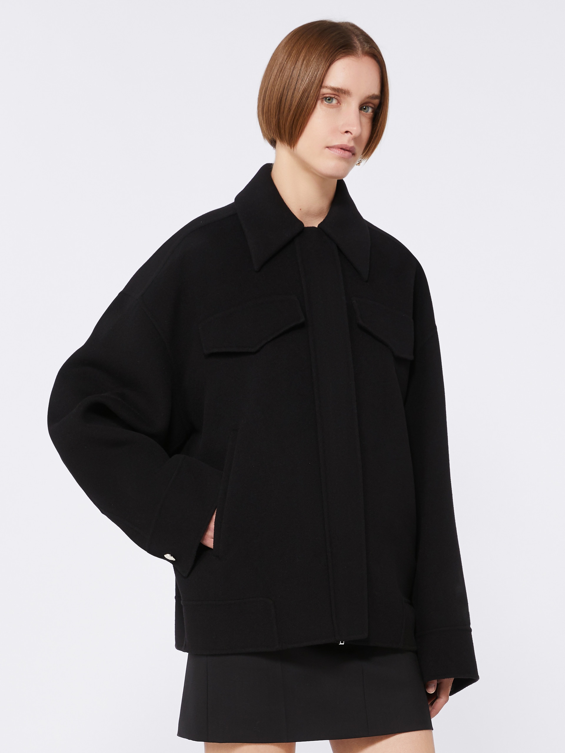 CANTORE Double-faced wool pea coat - 5