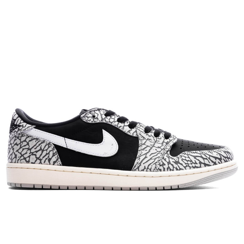 AIR JORDAN 1 LOW OG BLACK CEMENT - BLACK/MUSLIN/TECH GREY - 1