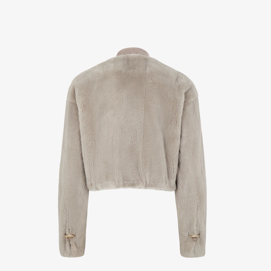 Dove gray nylon and mink jacket - 2