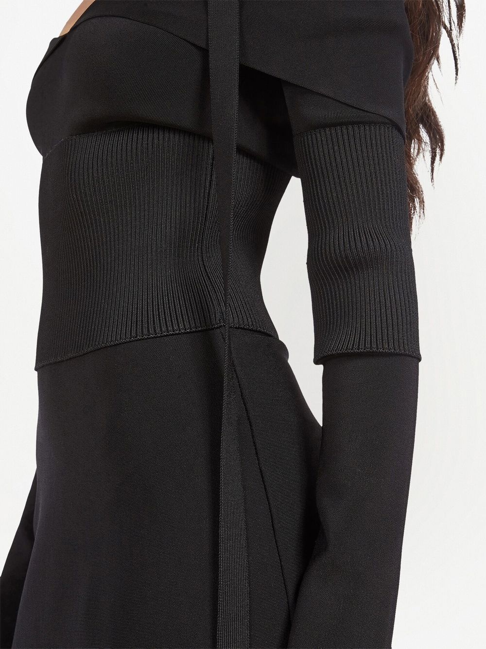off-shoulder midi dress - 4