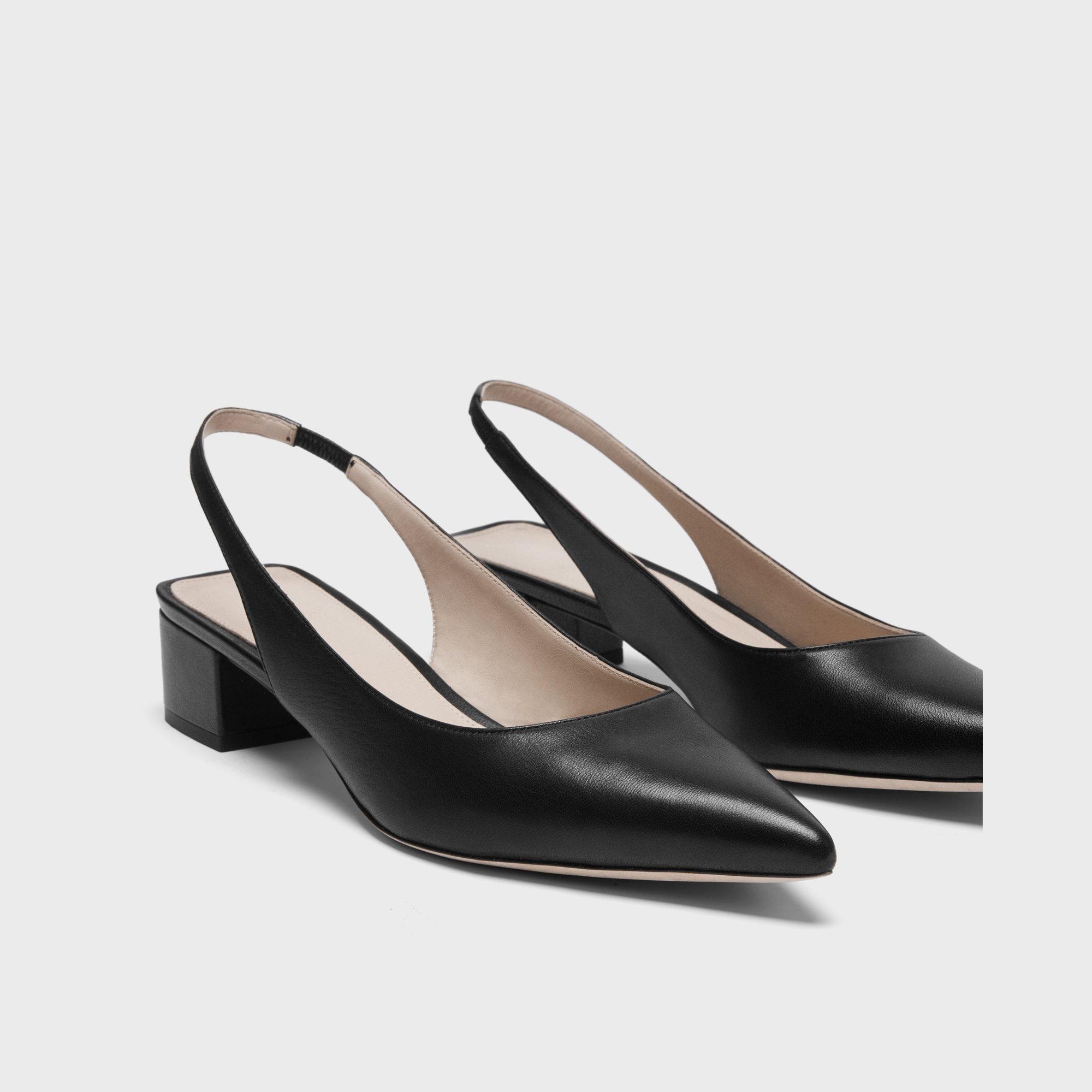 Slingback Pump in Leather - 5