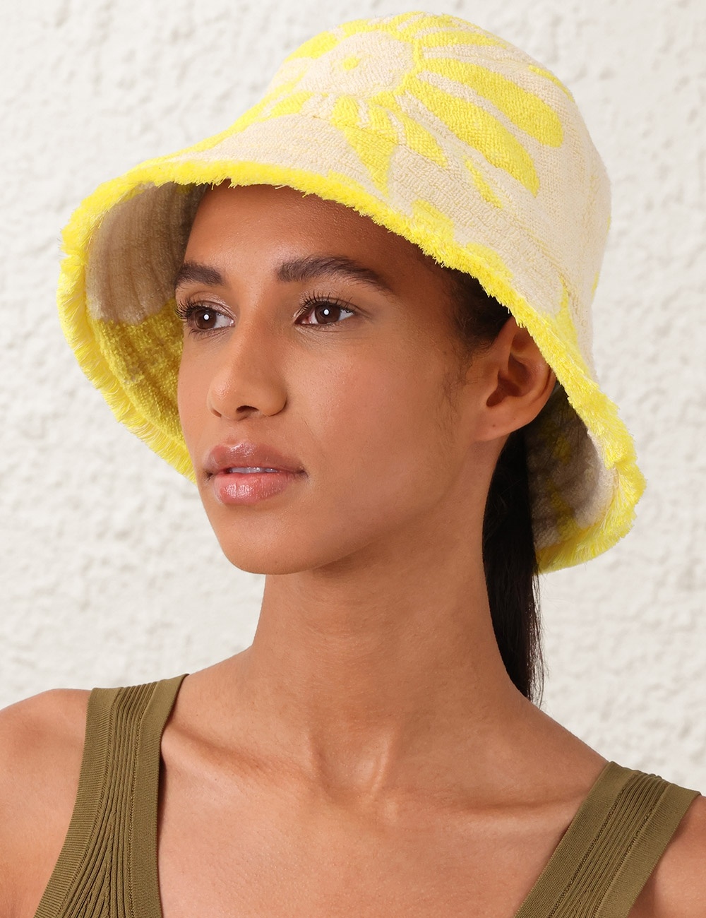 JACQUARD TOWEL BUCKET HAT - 2