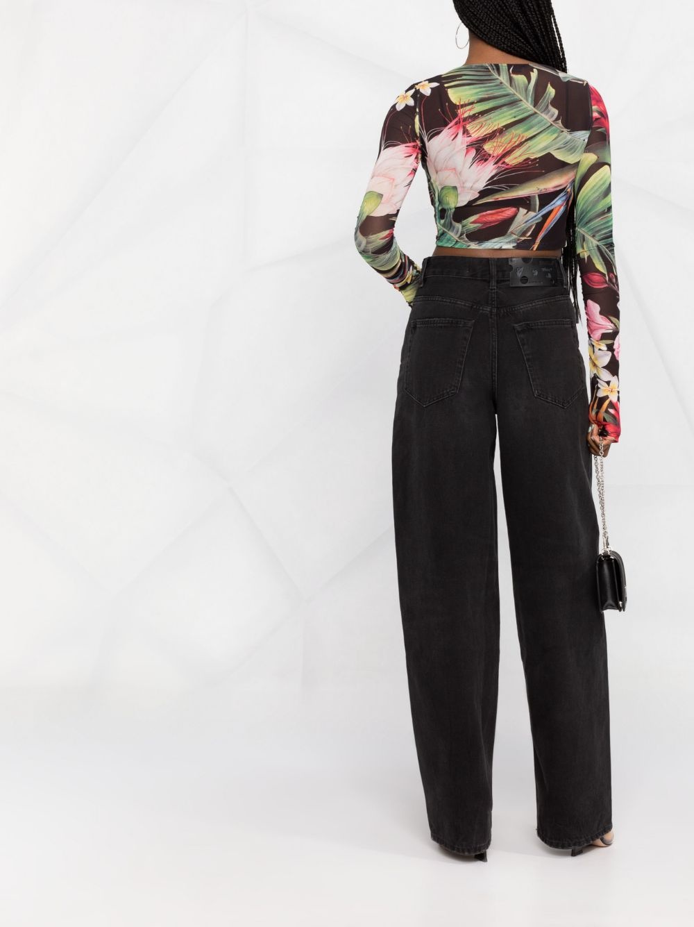 Flowers long-sleeve top - 4