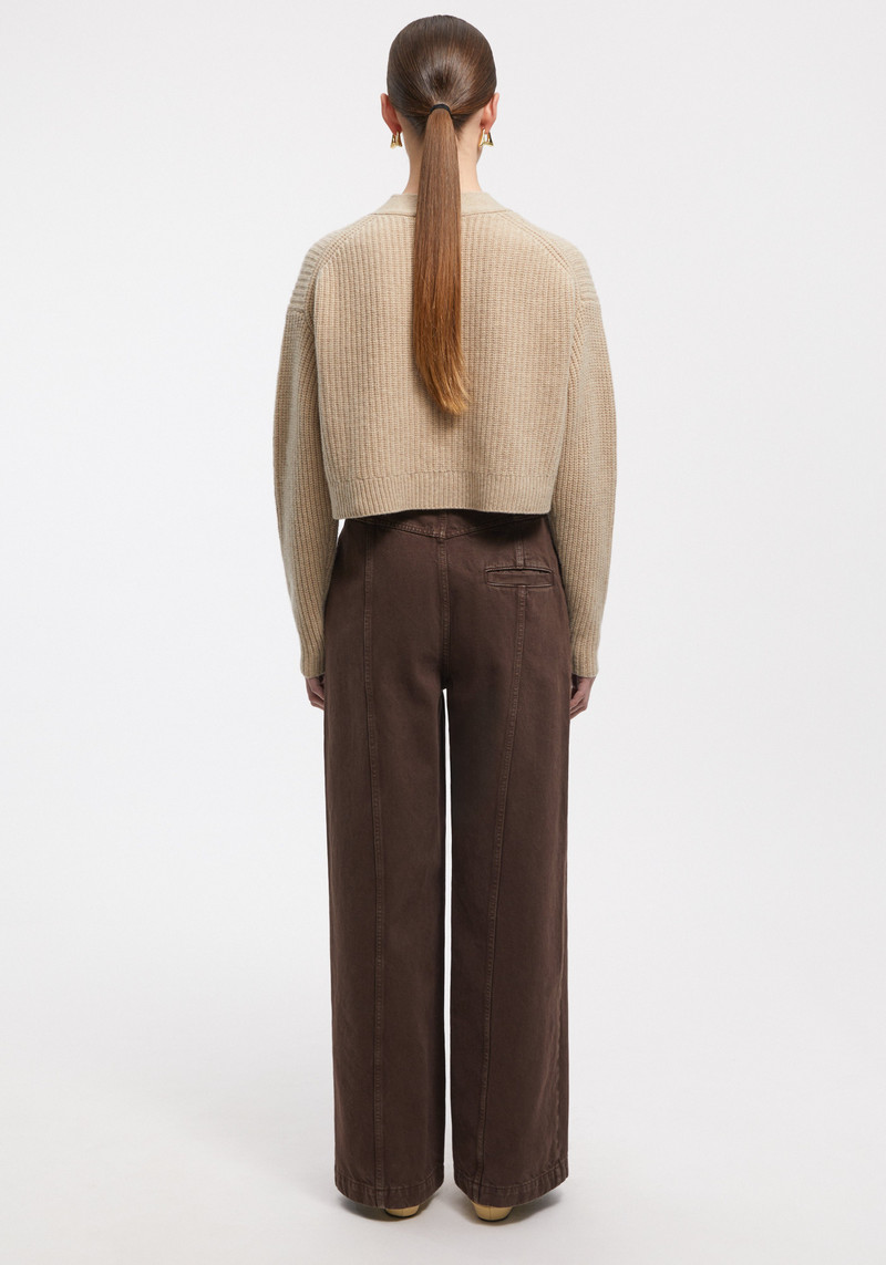 LEAH Merino-wool V-neck cardigan 4
