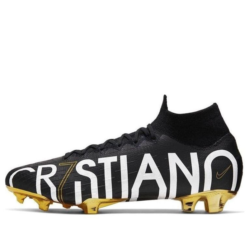 Nike Mercurial Superfly 6 엘리트 CR7 FG 크리스티노 Ronaldo 검정 금 - 1