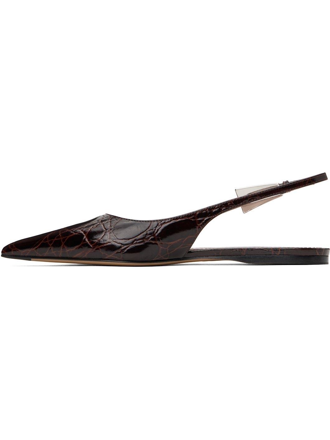 Burgundy Jessica Slingback 10 Ballerina Flats - 3