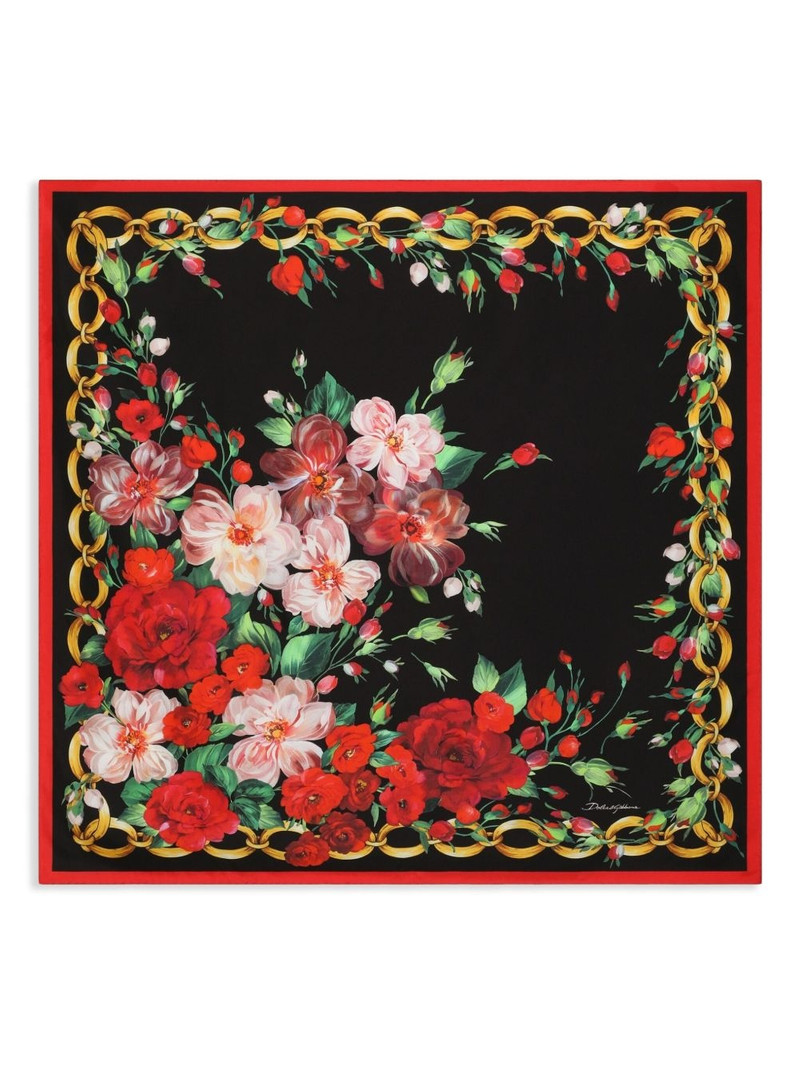 rose-print scarf 1