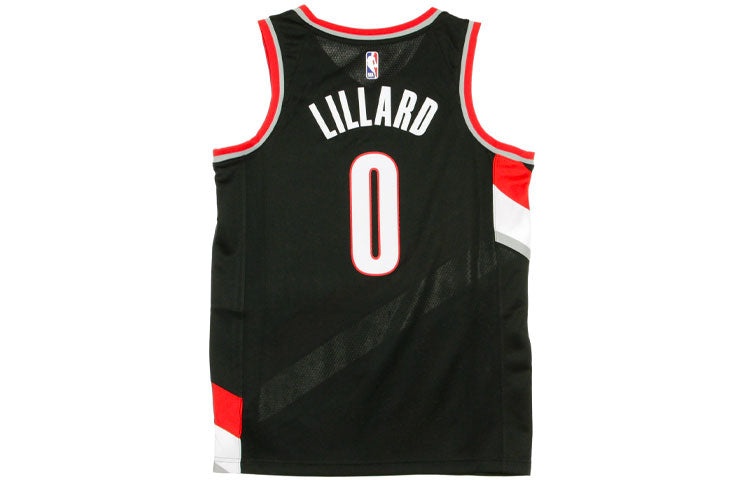 Nike NBA Basketball Jersey/Vest Jersey SW Fan Edition Blazers Lillard 0 Black CW3680-010 - 2