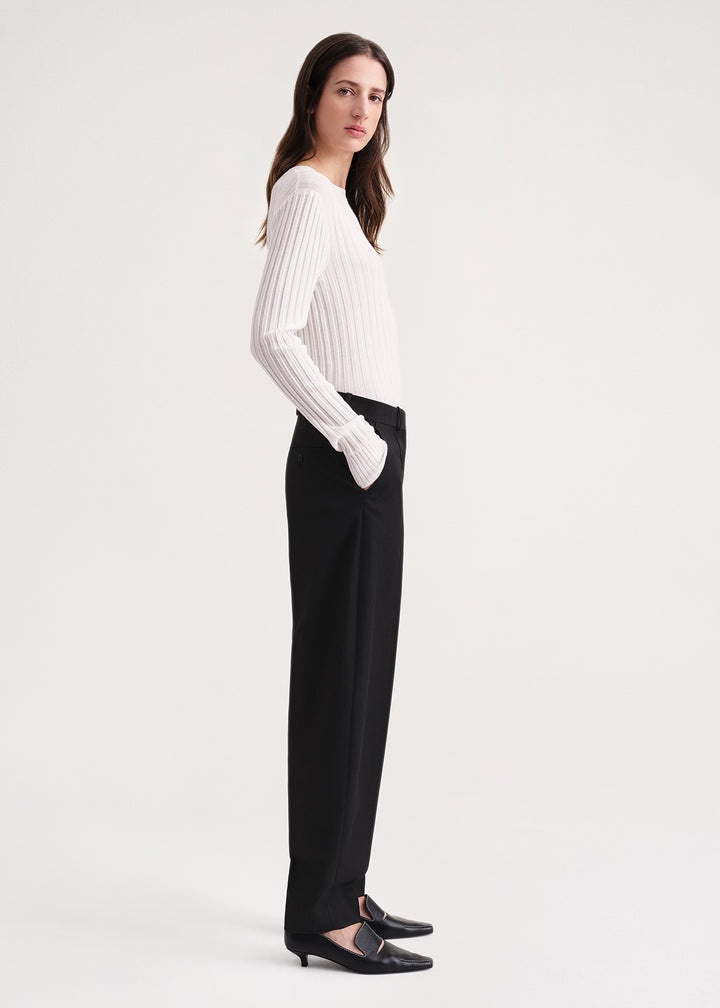 Barrel leg trousers black - 3